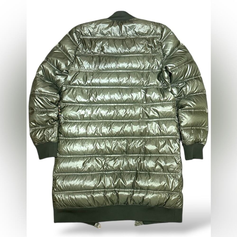 DKNY Sport Dark Green Quilted Puffer Premium Down Jacket - Picture 4 of 7